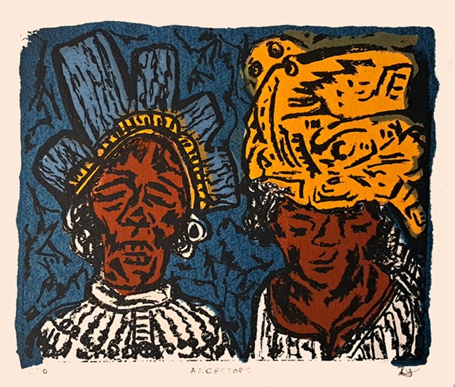 Ancestors, limited-edition silkscreen artwork by Roxann Yuen